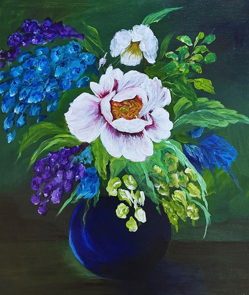 Naima Hayat marbella artists group - All in Bloom