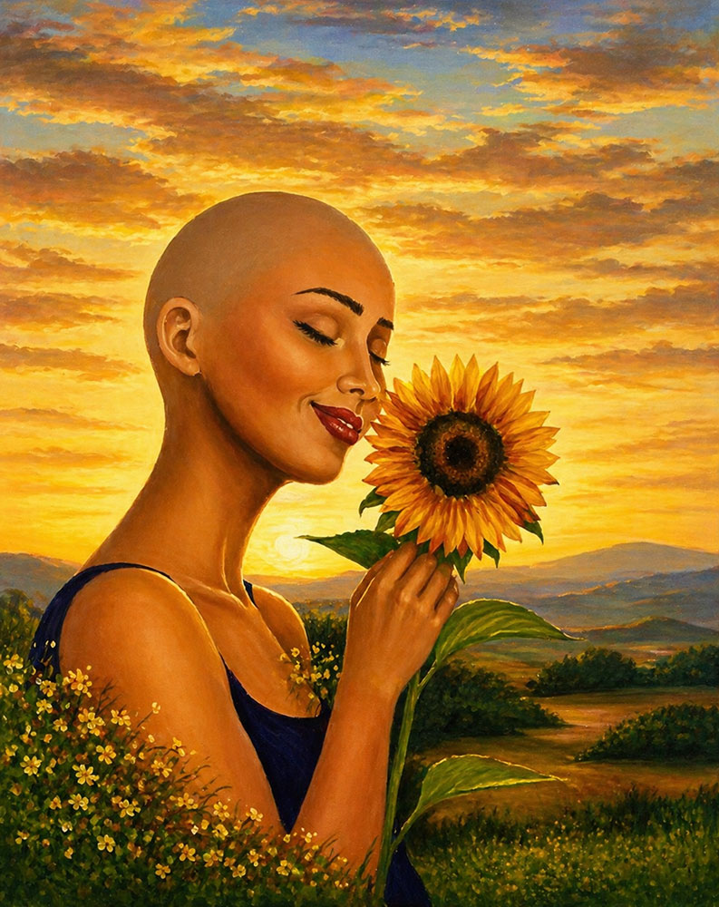 Naima Hayat marbella artists group - Flowers of the Sun